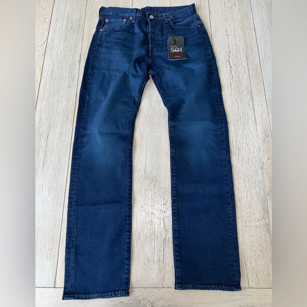 Levi's Men's Dark Blue Slim Straight Jeans